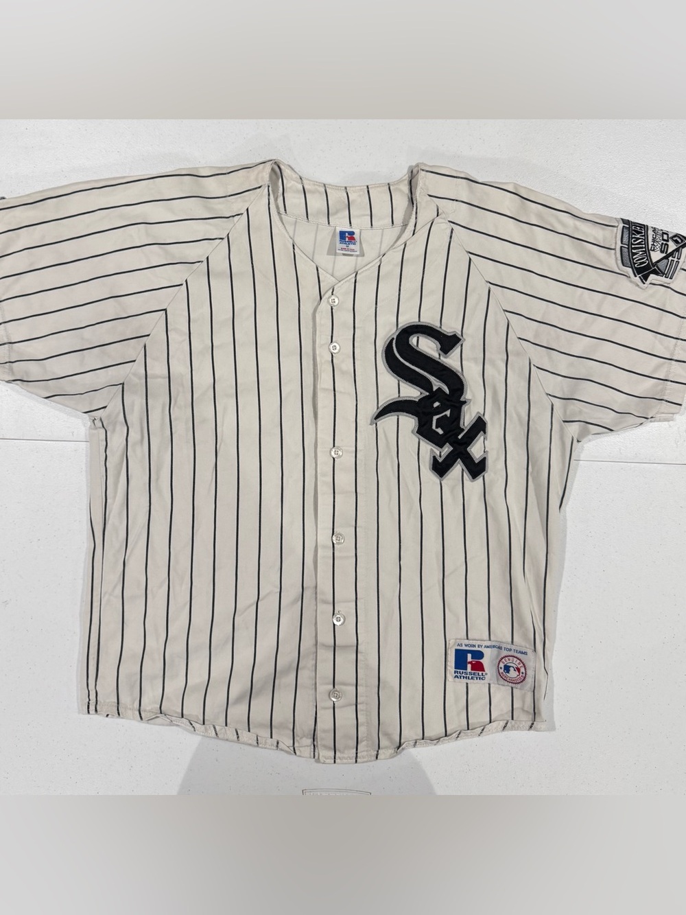 Vintage 90’s Russell Athletic Chicago White Sox MLB Baseball Jersey size medium
